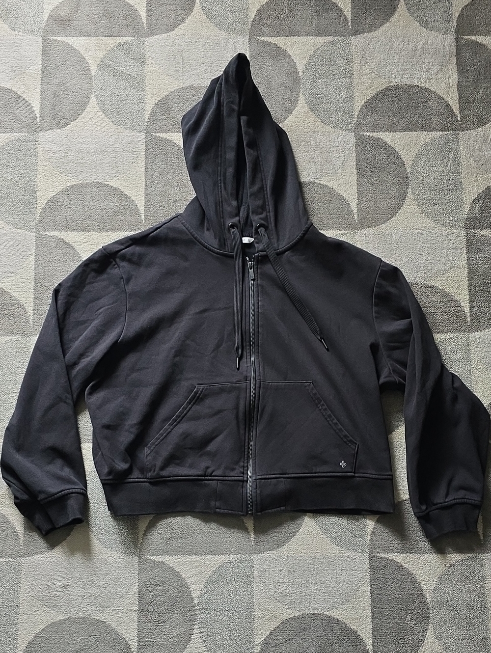 Black Zip-Up Hoodie Jacket